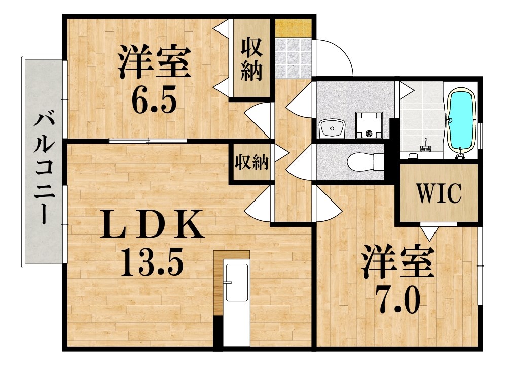 ロイヤルヴィレッジＡ棟 間取り図