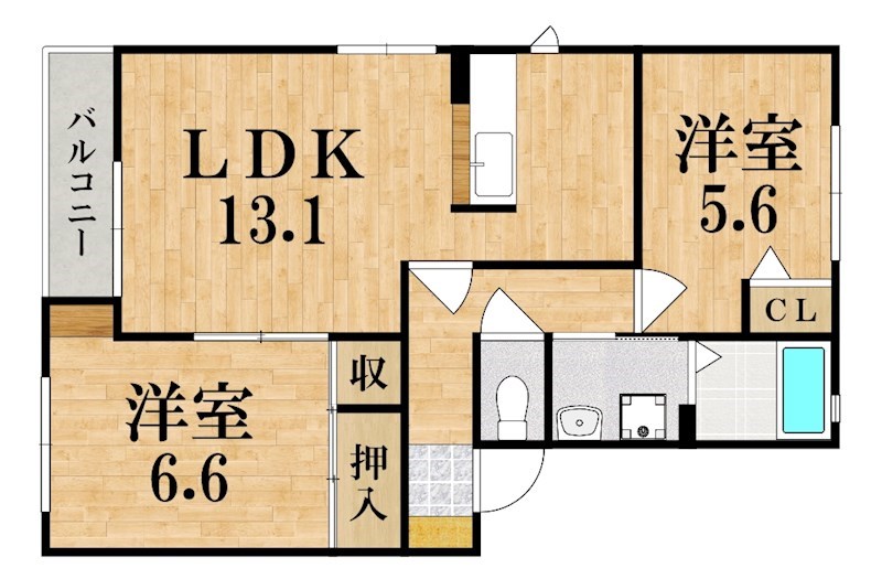 サニーソシアＡ 間取り図