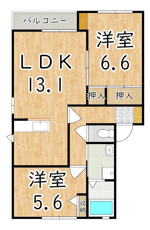 サニーソシアＡ 101号室 間取り