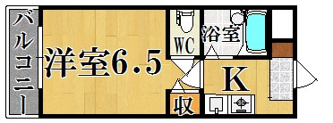 ロイヤルクリヨン 408号室 間取り