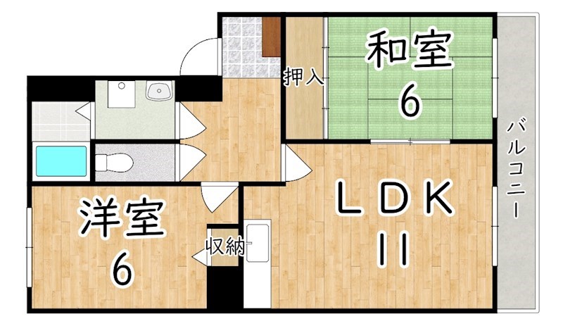 アーバンガーデン高田 間取り図