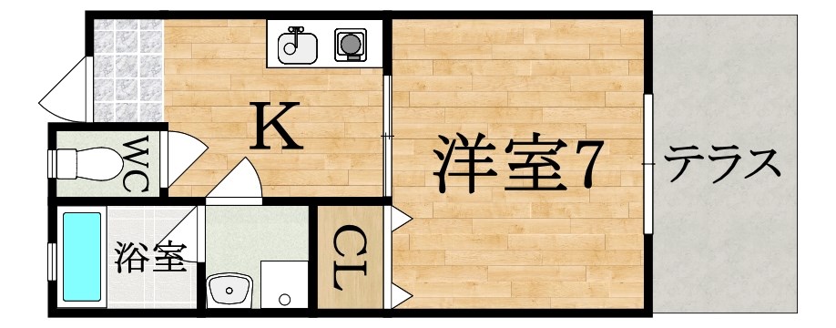 ハイツリブ 102号室 間取り