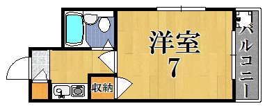 シャトー・ドゥ・クリヨン 406号室 間取り