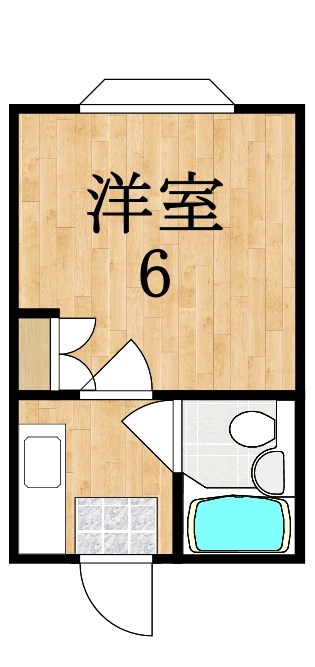 ハイタウンＢ棟 202号室 間取り