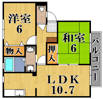 ファミール州見ＣＤ D201号室 間取り