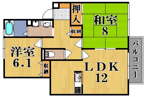 エスポワール 202号室 間取り
