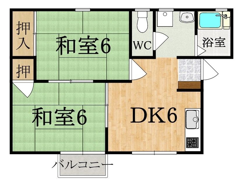 メゾン中菜畑 間取り図