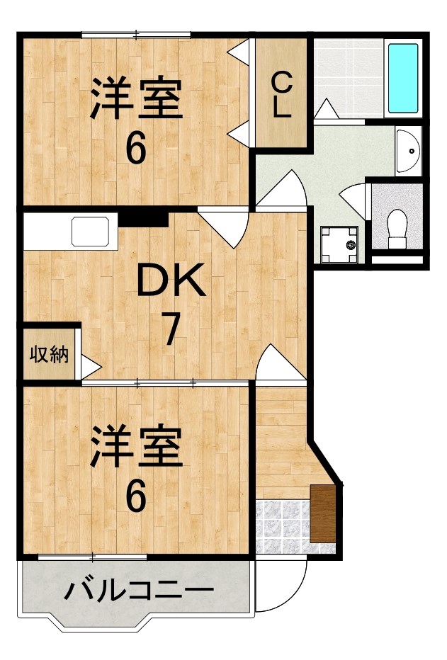 アサテラスⅠ 105号室 間取り