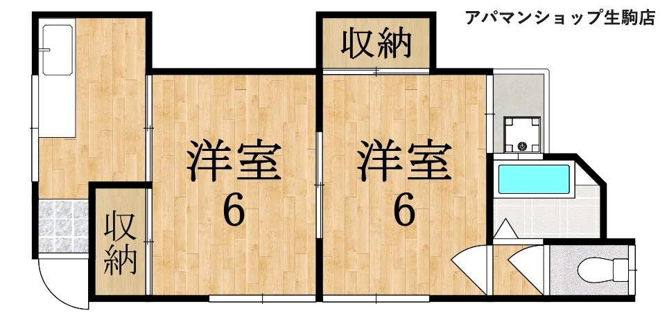 ミリナハイツ 101号室 間取り