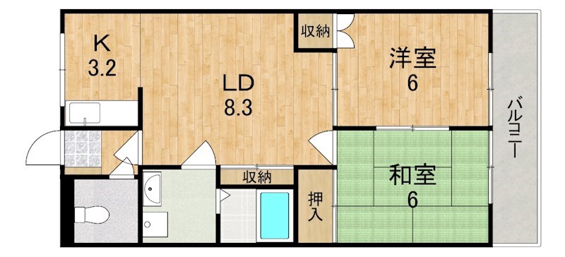 ファミーユ２１ 202号室 間取り