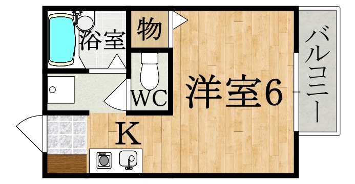 ピエ・タ・テール 101号室 間取り