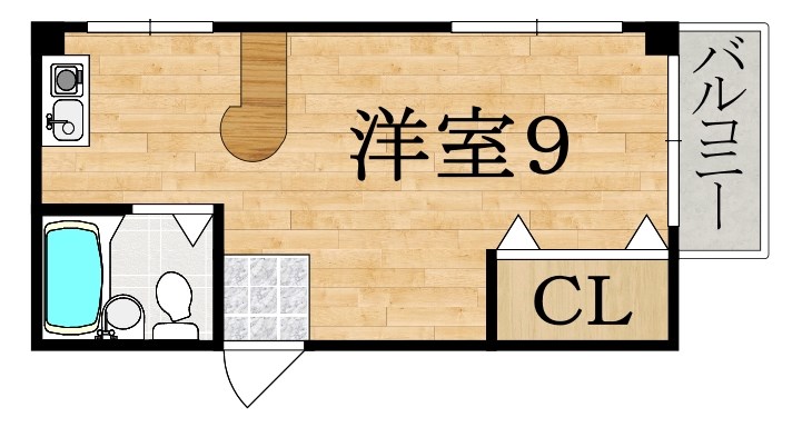 クレスト旭ケ丘 101号室 間取り