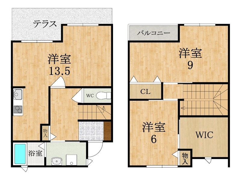 スプリングヒルズ 103号室 間取り