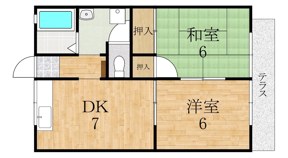 ルルデハイツⅠ 間取り図