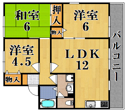アーク２１ 201号室 間取り
