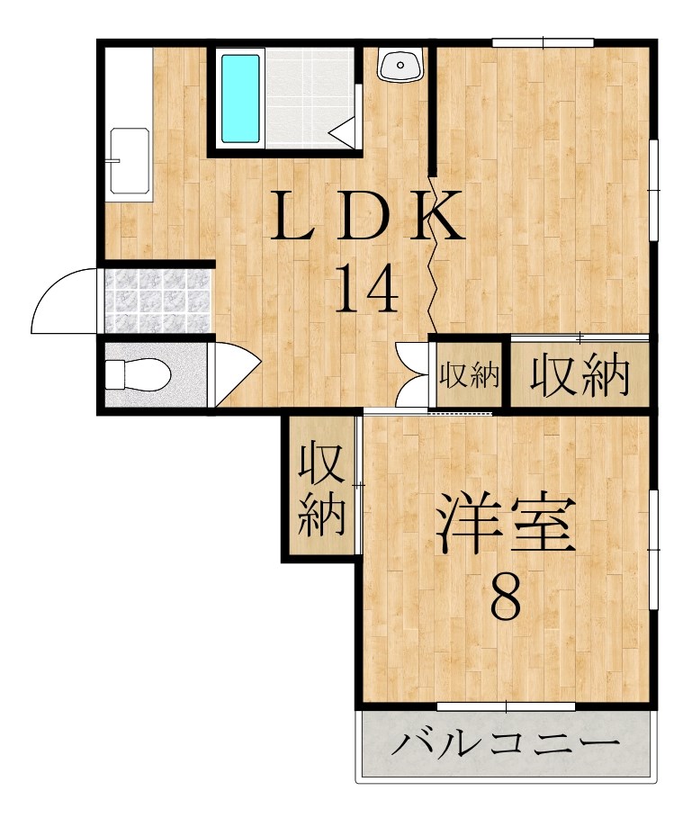 サニーハイツ 403号室 間取り