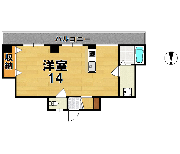 サニーハイツ 302号室 間取り