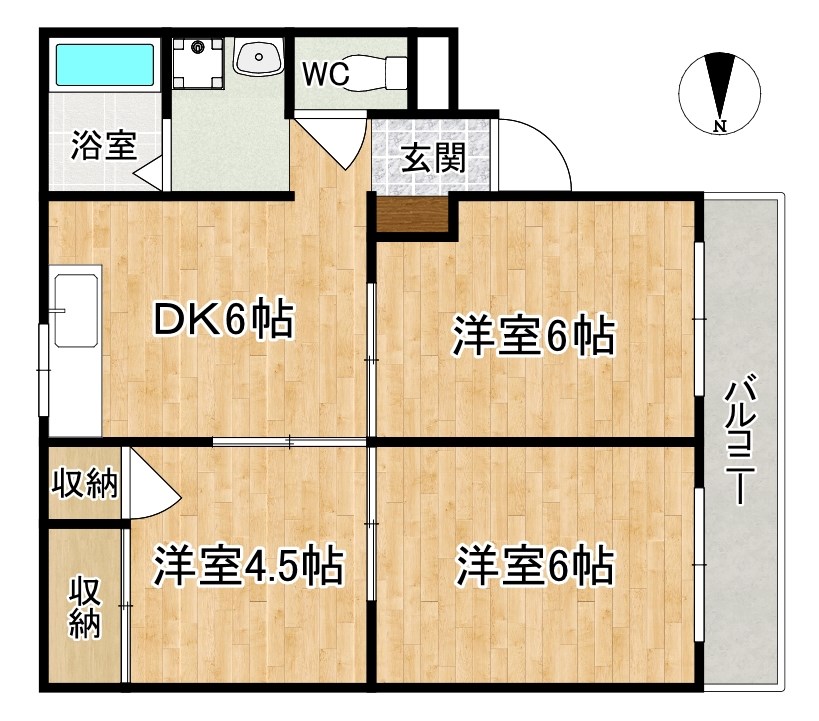 シルクパレスはぎはら 間取り図