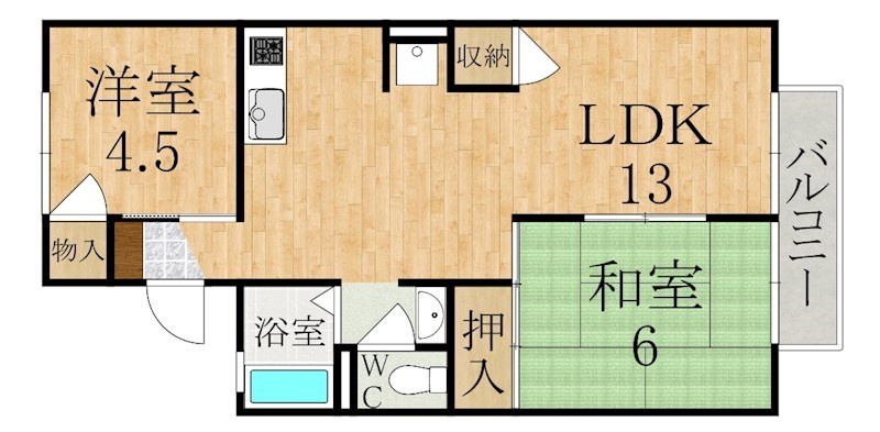 メゾーン大和 間取り図