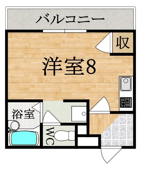 ウェストヴィラ橿原 203号室 間取り