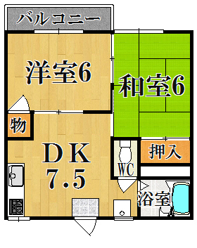 ハイツイーストヒルズ 203号室 間取り