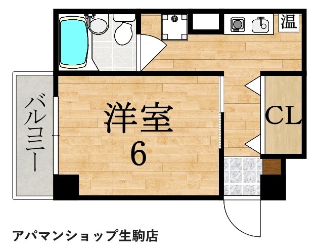 パレス本町 506号室 間取り