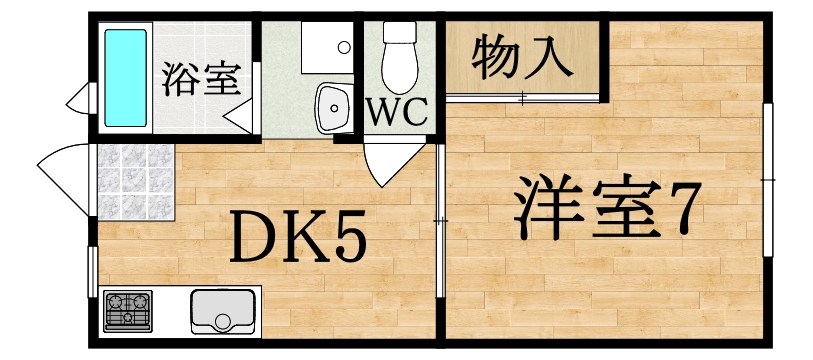 メゾン桜が丘 103号室 間取り