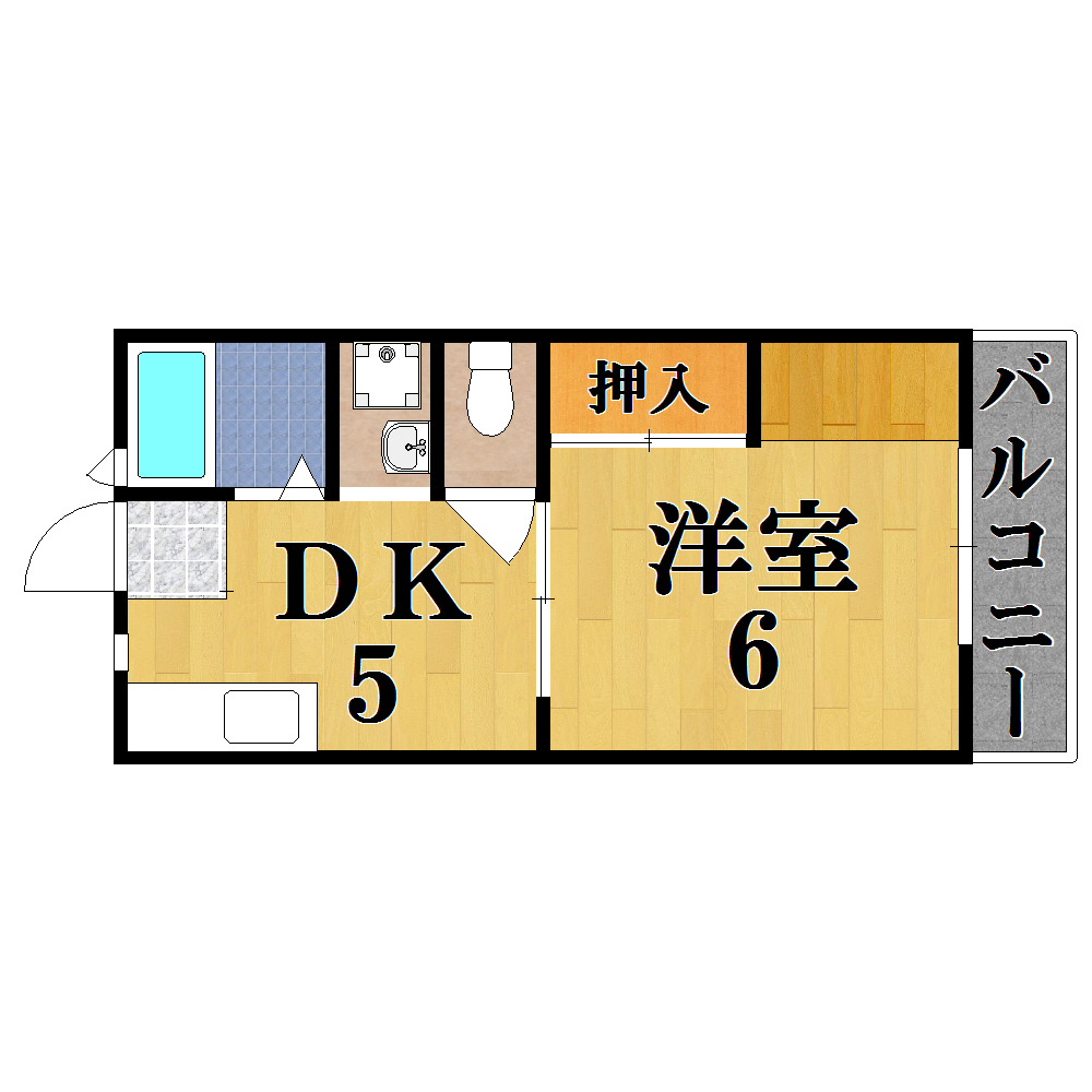 メゾン桜が丘 201号室 間取り