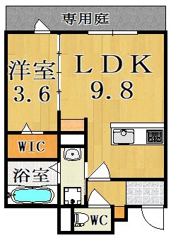 ラシーネ新大宮　アクシス 103号室 間取り