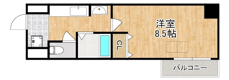 フクダ不動産新大宮マンション 間取り図