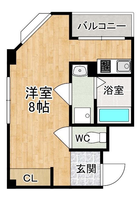 辻第二ビル 302号室 間取り