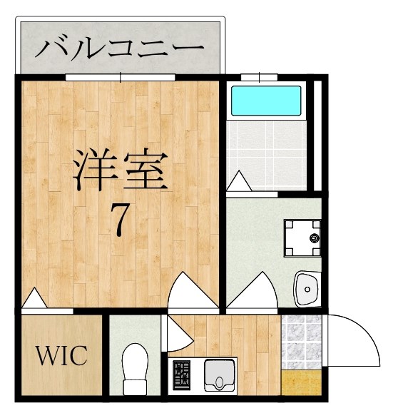 Alce田原本 102号室 間取り