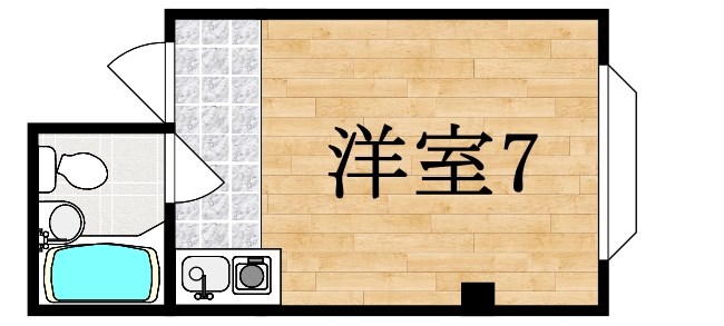 ホリディビル 301号室 間取り