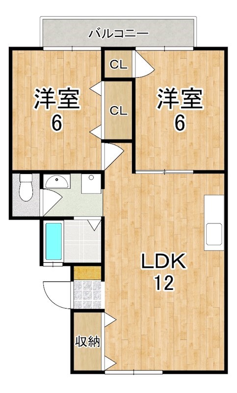 サンモールpartⅠ 間取り図