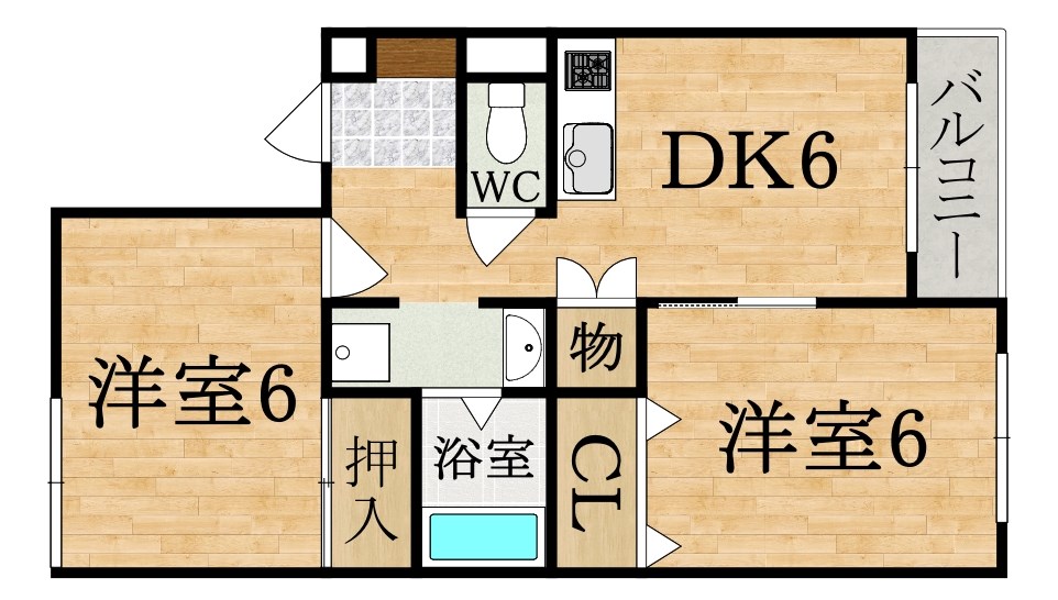 サンモールpartⅡ 間取り図