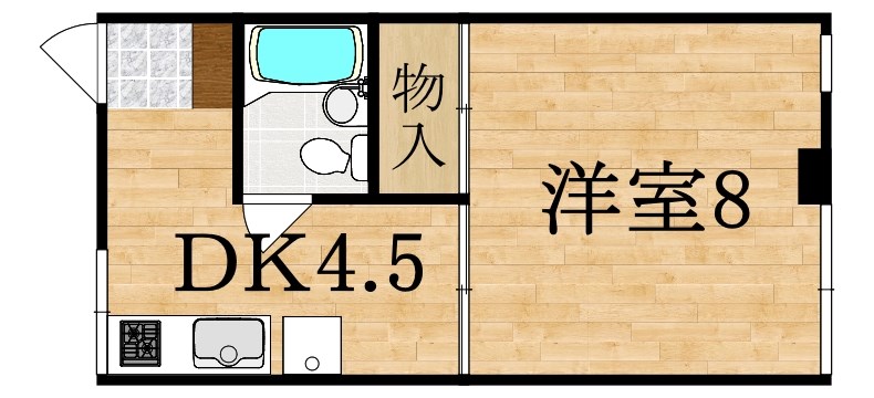 コーポ華 103号室 間取り
