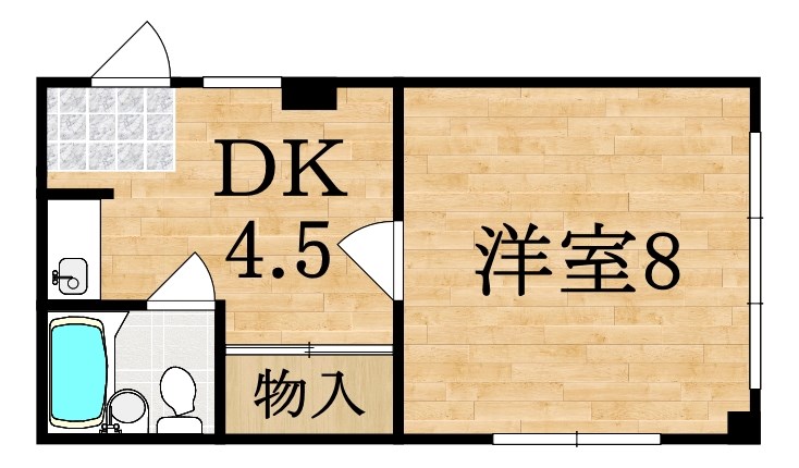 コーポ華 106号室 間取り