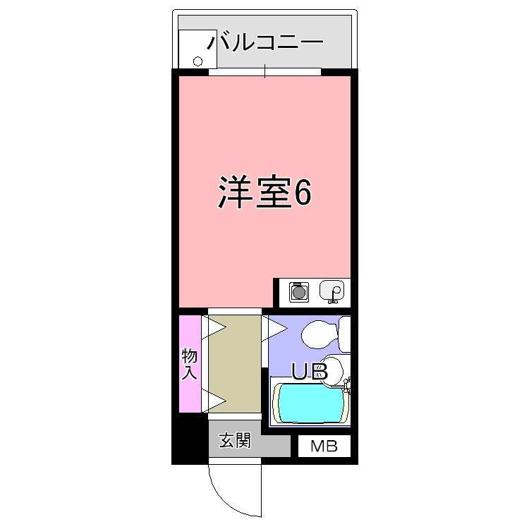 シティパレス生駒P2 403号室 間取り
