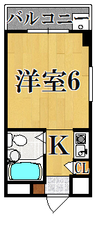 シティパレス生駒P2 間取り