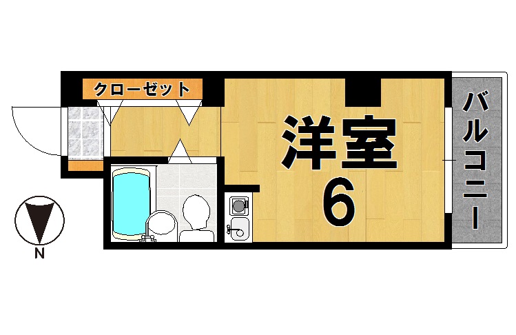 シティパレス生駒P2 103号室 間取り