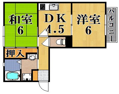 シャルム祐 201号室 間取り