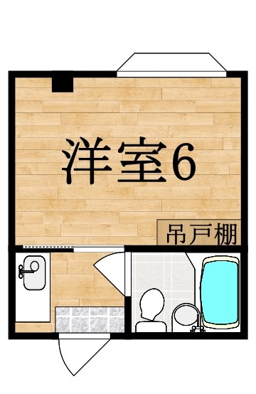 サンコーポ生駒 107号室 間取り