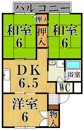 チェリーヒルズ 205号室 間取り