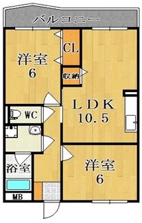 メゾンパレス新大宮 102号室 間取り