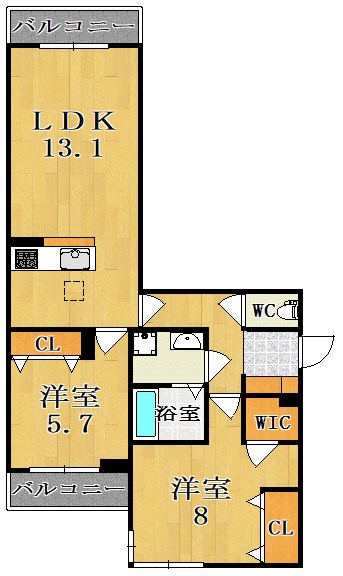 レーヴソレイユ 間取り図