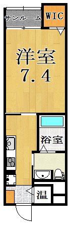ベルオーブ　Ⅲ 403号室 間取り