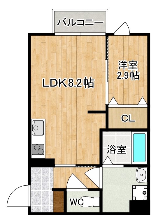 サンハイツ芝辻 間取り図