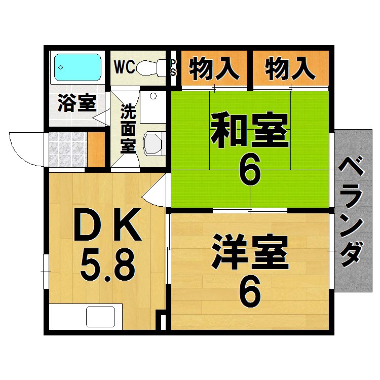 ラフィーネ生駒 間取り図