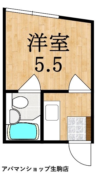 諏訪東生駒ビル 303号室 間取り