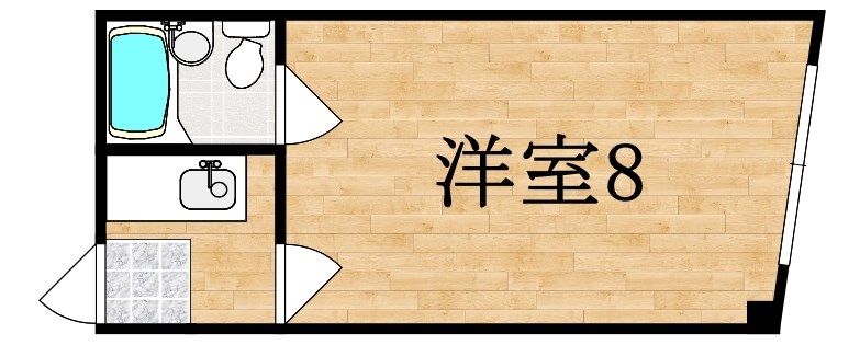 諏訪東生駒ビル 306号室 間取り